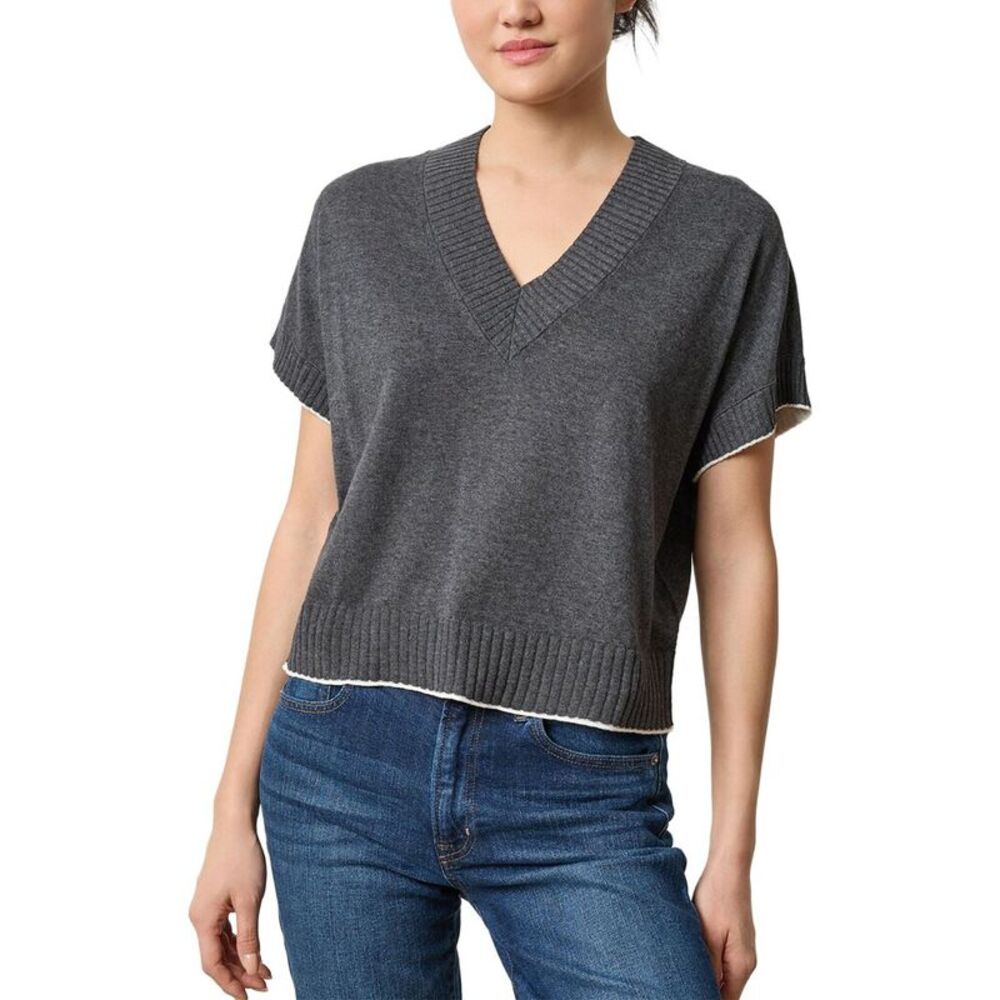 Lilla P Womens V-Neck Pullover Sweater